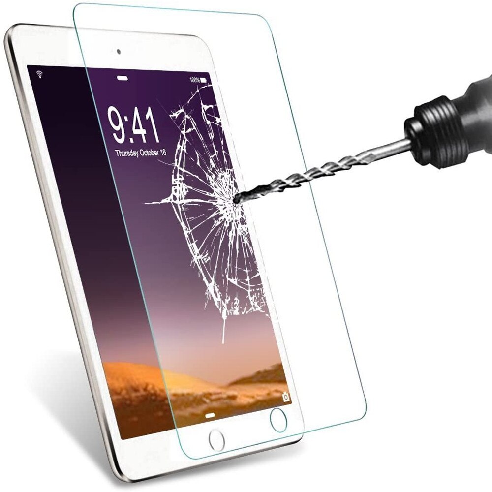 Paquete de 2 películas de vidrio templado para iPad Air 1, 2, , , 9,7 Pro, 11, 10,5, 10,2, , mini 1, 2, 3, 4, 5, Protector de pantalla antihuellas