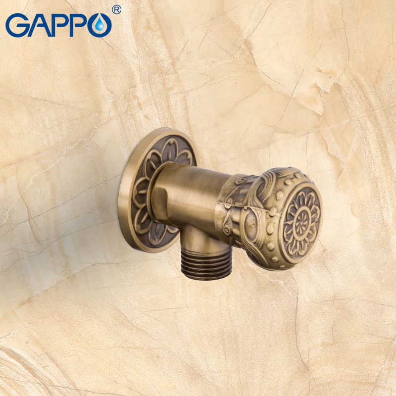 GAPPO Flush Valves 1/2"Antique Brass Toilet Angle ... – Grandado
