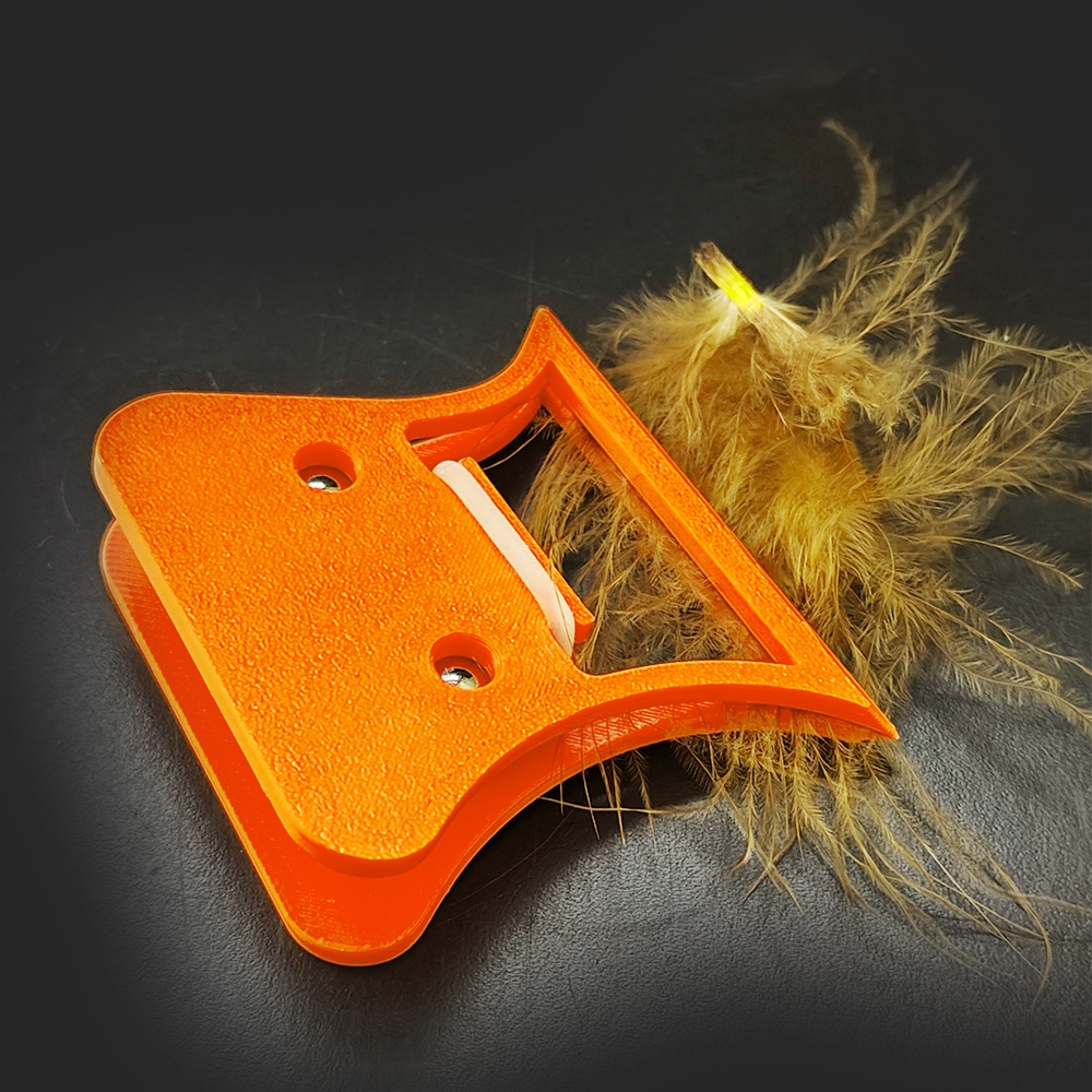 Feather Fold Block CDC Vliegbindset Feather Clip Hackle Holding Tools Vliegvissen Bender Clips Holding Tools Fishing Pesca Gear