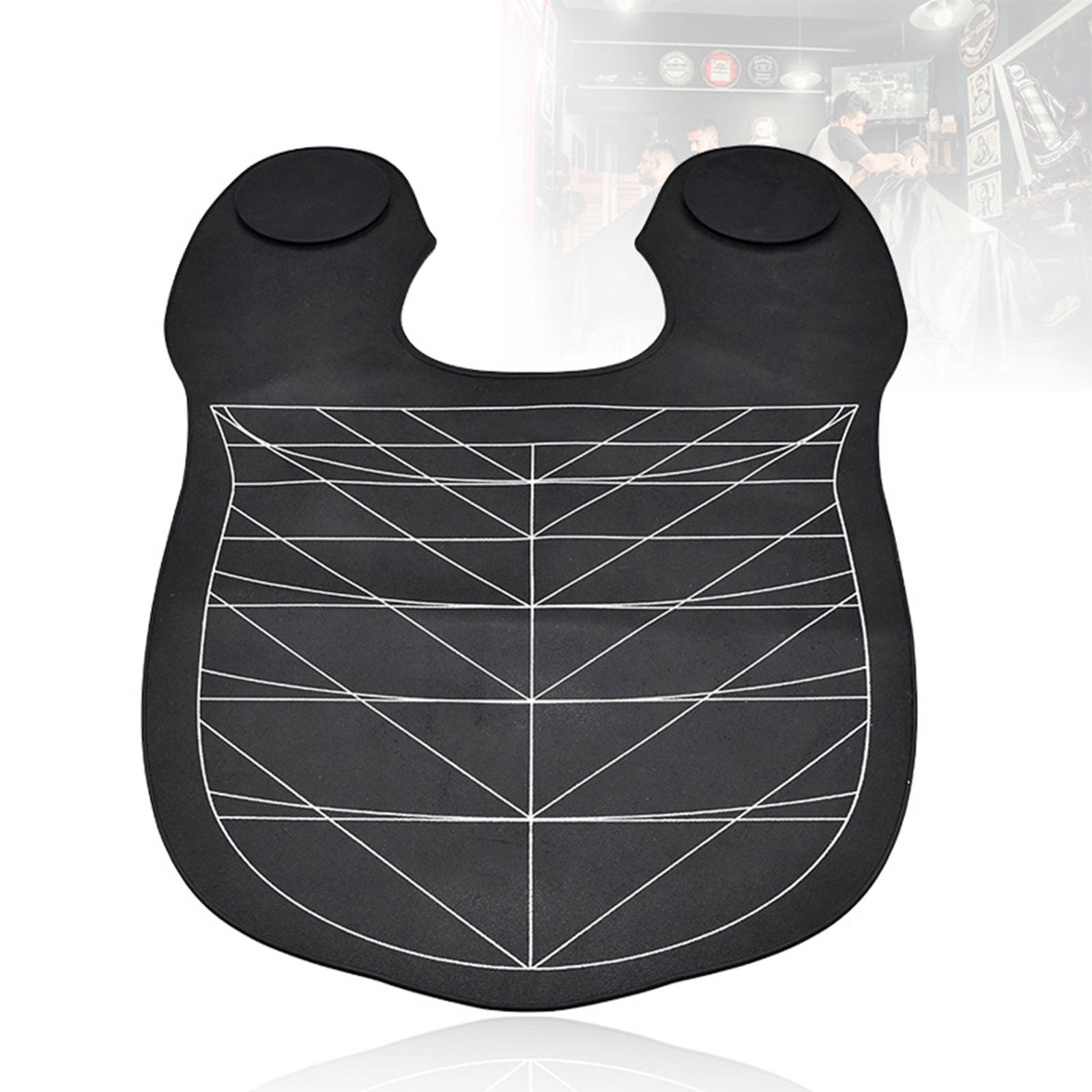 Rubber Salon Barber Cape Salon Hair Dyeing Shawl Short Hair Cutting Cape for Barbershop Shampoo Protection Cutting Collar Black