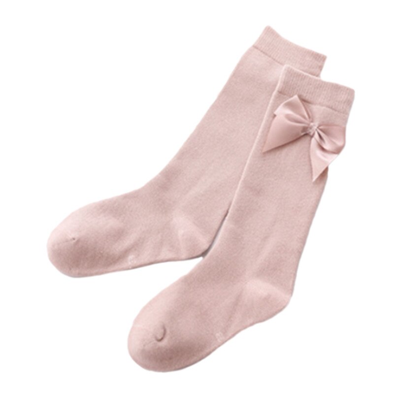 Baby Spullen Baby Meisje Sokken Knie Hoge Sokken Prinses voor Meisje Zoete Leuke Lange Buis Candy Kleur Bows Been Warmer 2-8Years