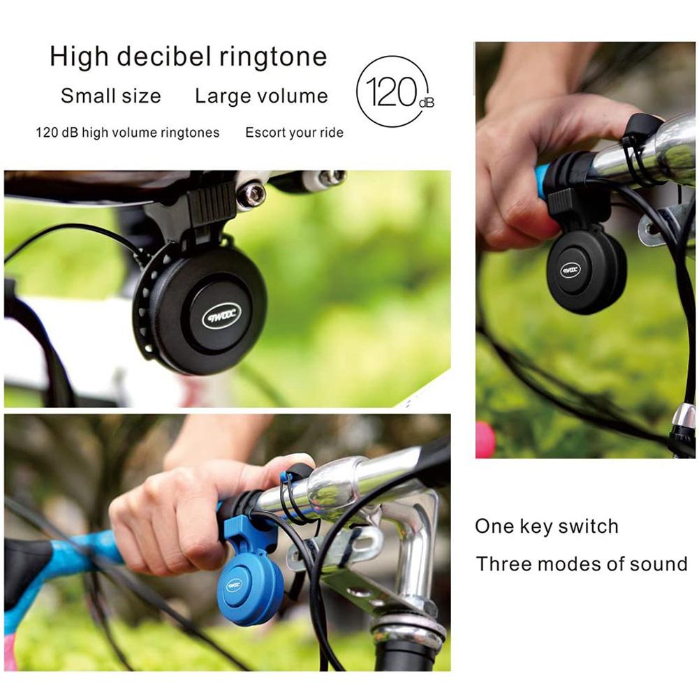 Twooc T-002 Elektrische Fiets Hoorn 110-120 Db Waterdichte 4 Geluid Modi Usb Opladen Elektronische Fietsbel Elektrische Claxon