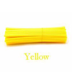 Couvre-rayons universels pour moto hors route, pour Dirt Bike, 72 pièces: YELLOW