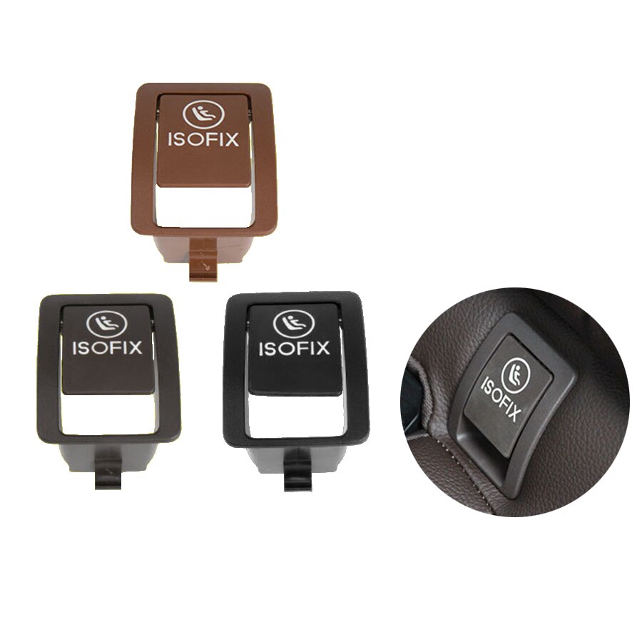 Cubierta de seguridad ISOFIX para asiento trasero de coche, anclaje de seguridad para Mercedes Benz glc-class W253, color negro y marrón