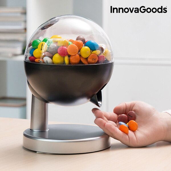 Innovagoods Mini Automatische Snack Dispenser, Apt Voor 1.30 Cm Snoepjes Of Hard/Semi-Hard Noten, sensor, Gpps En Abs, 12.5X20Cm