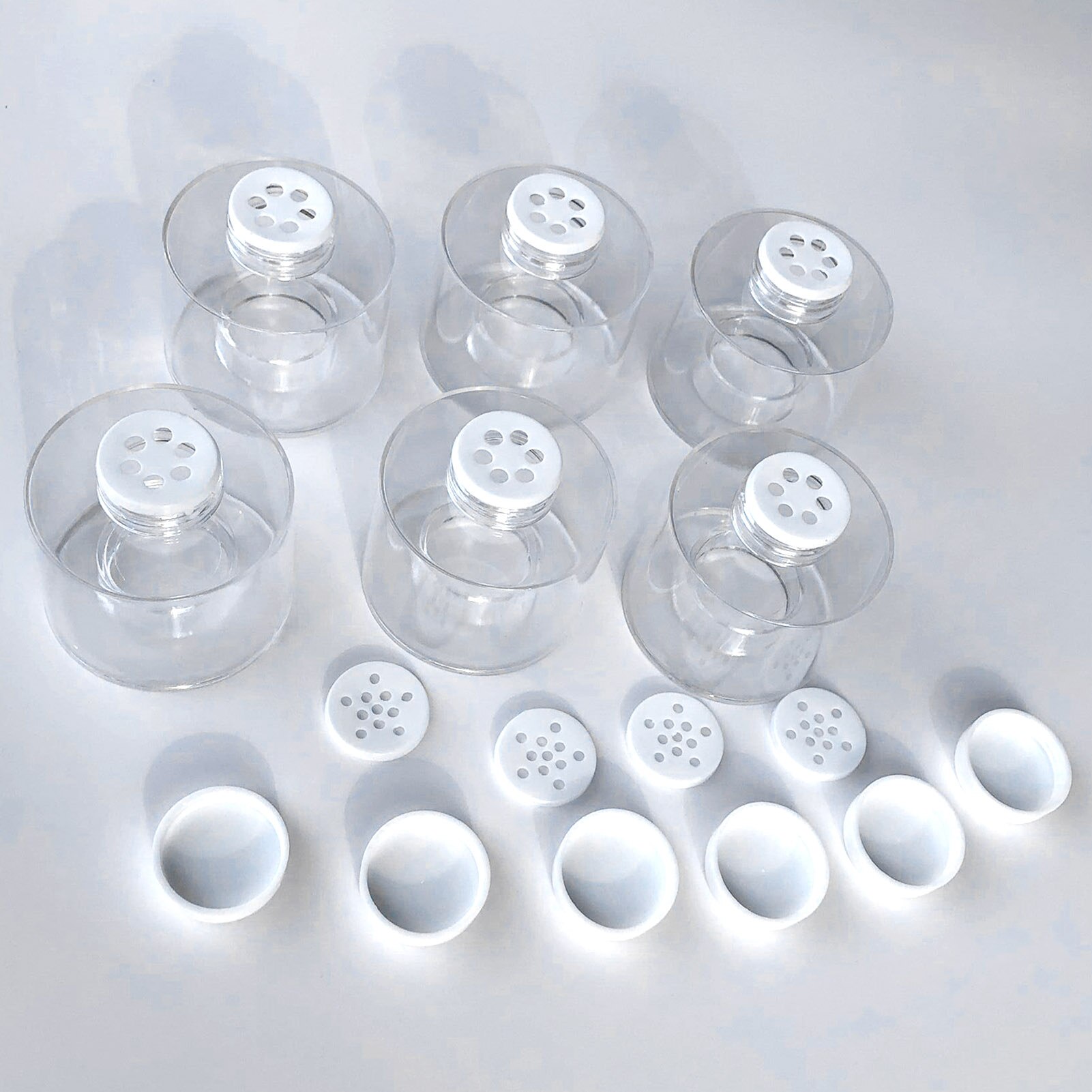 Keuken Spice Flessen Transparante Stapelbaar Kruiderij Opbergbakken Containers Huishouden Keuken Specerij Opslag Fles