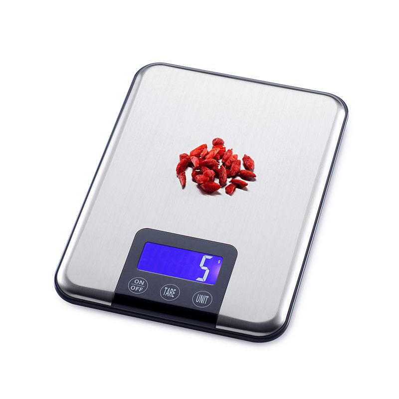 5000g * 1g Digitale Keukenweegschaal 5 KG x 1g Grote Slim Rvs Voedsel Dieet Gewicht elektronische Weegschalen Touch Knop Koken Gereedschap