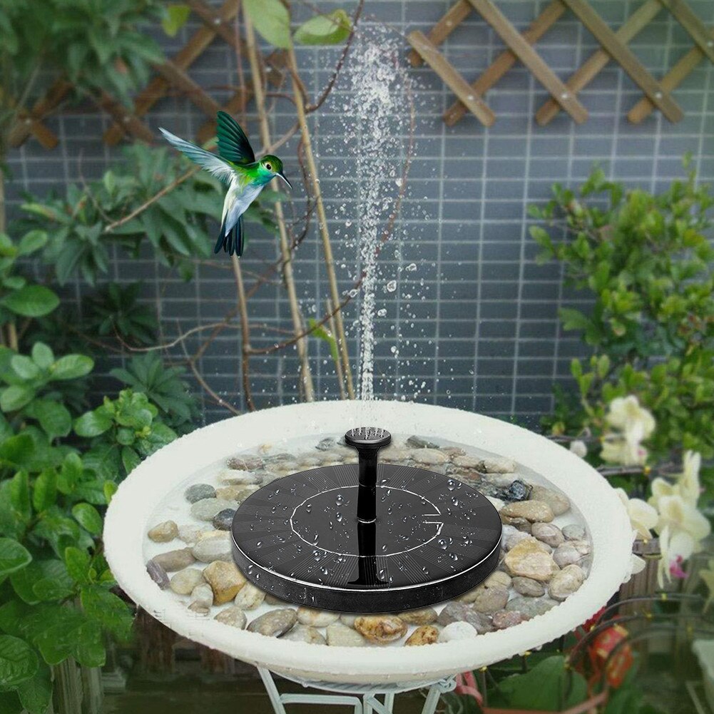 Solar Fontein Zonne-energie Vogelbad Fontein Met Ingebouwde Batterij Vrijstaande Water Drijvende Pomp Voor Tuin Zwembad Outdoor