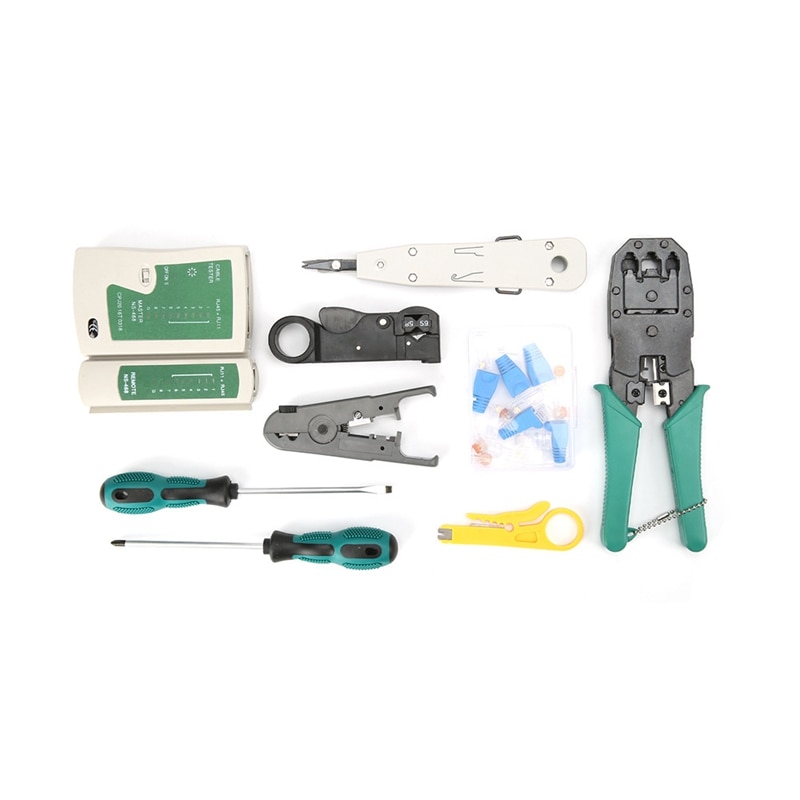 Netværkskabel klem tang stripping crimp tang netværk kabel tester  rj45 rj11 rj12 kat 5 utp lan kabel test