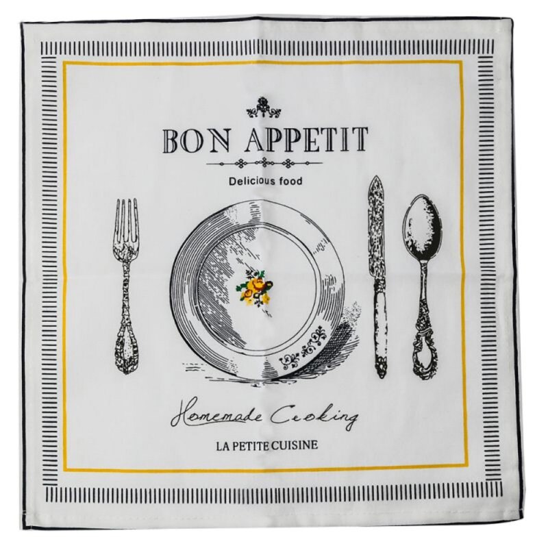 Thuis 31X35Cm Katoen Keuken Handdoek Europese Stijl Servetten Huishoudelijke Doek Servetten Anti-Slip Thee Handdoeken digitale Print Servet: D