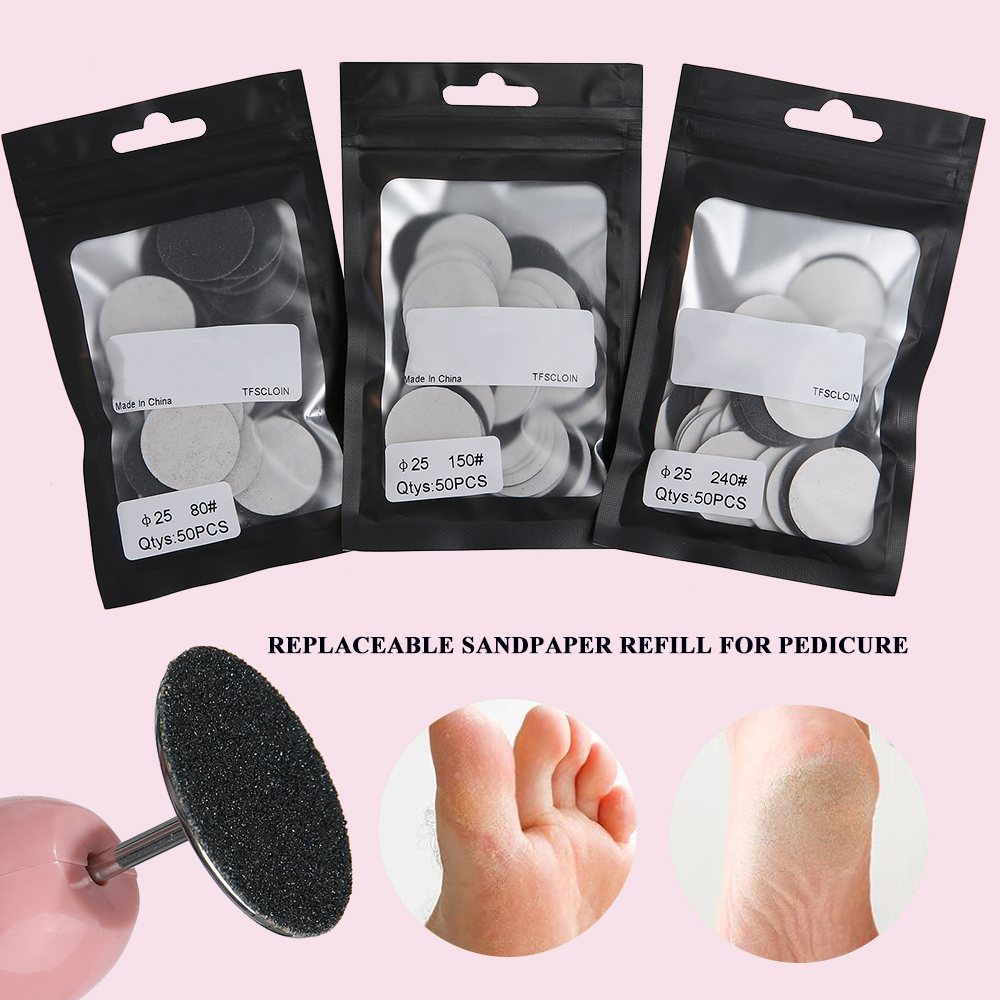 Pedicure Replacement Sandpaper Foot Care File Dead Skin Callus Cuticle Removal Accessories For Hands and Feet Manicure Tool