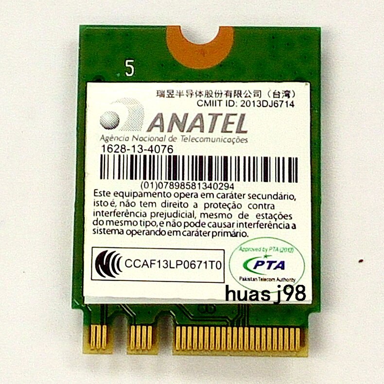 Voor Realtek RTL8723BE 802.11bgn 300Mbps Draadloze Ngff Card Wifi Voor Bluetooth-Compatibel 4.0 Voor Asus/Dell/Acer/Toshiba