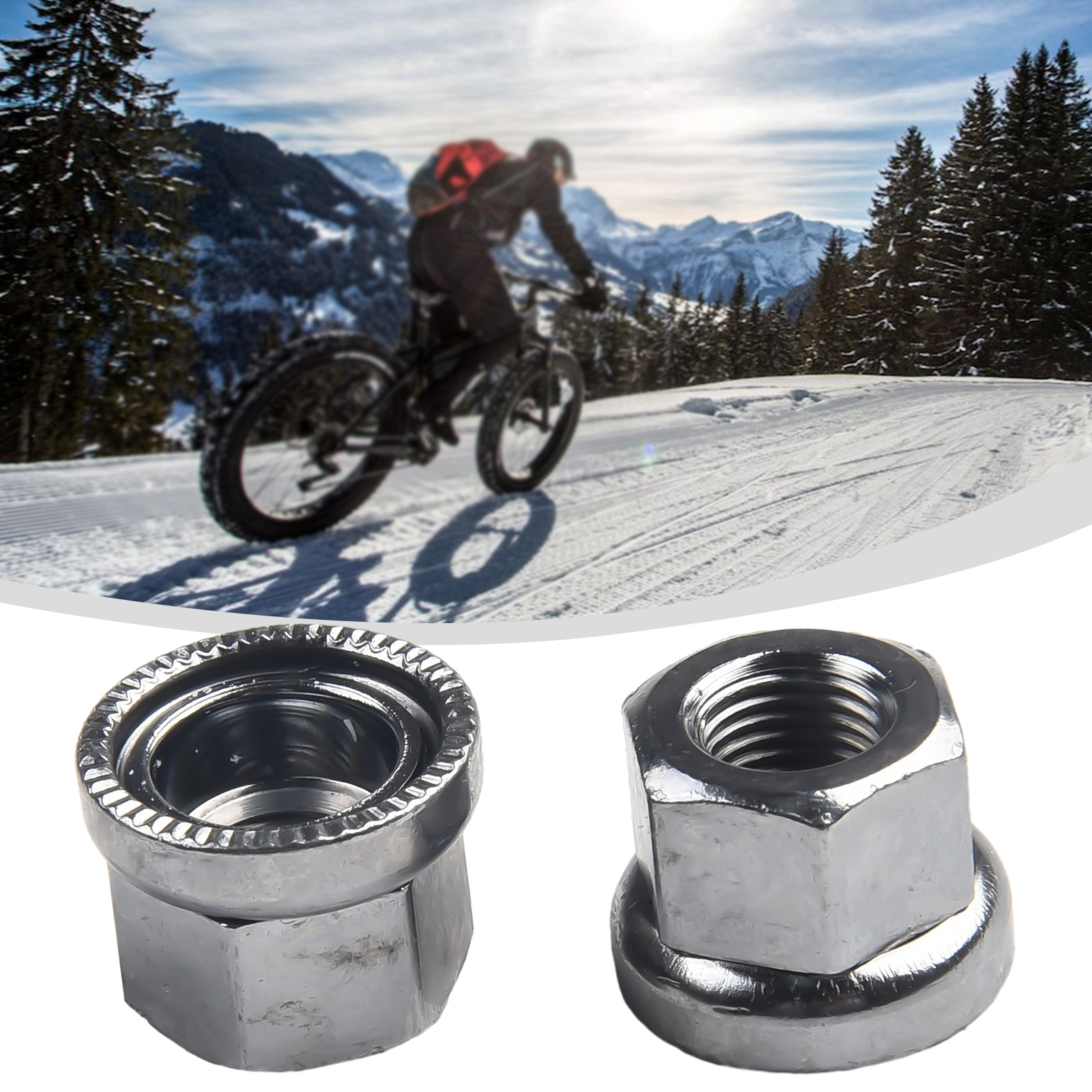 Tuercas de bicicleta M9 M10, tuerca de tornillo para bujes delanteros/traseros, serie de motores, eje de rueda de ciclo, juego de piezas de bicicleta, 2 uds.