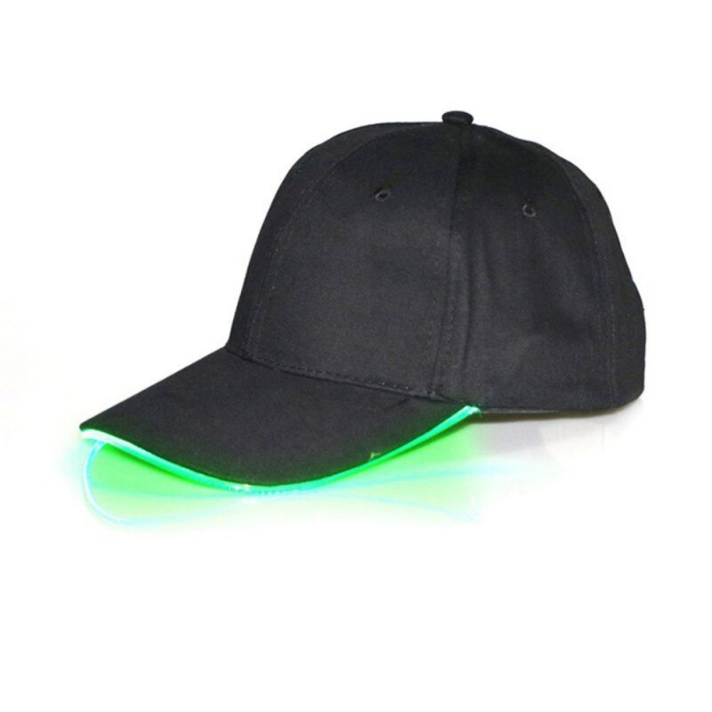 Gorras de béisbol con luz LED y gorro de vacaciones luminoso: B4