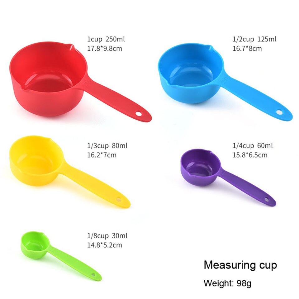 Misurini Premium Set di cucchiai da cucina impilabili Set di misurini e cucchiai di alta qualità