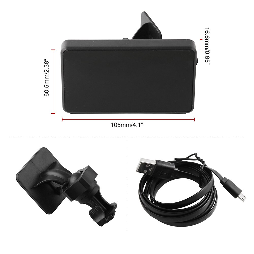 Car Motorcycle Universal Heads Up Display Global Position System Speed Alarm Distance Recording Instrument With Over Speed Alarm