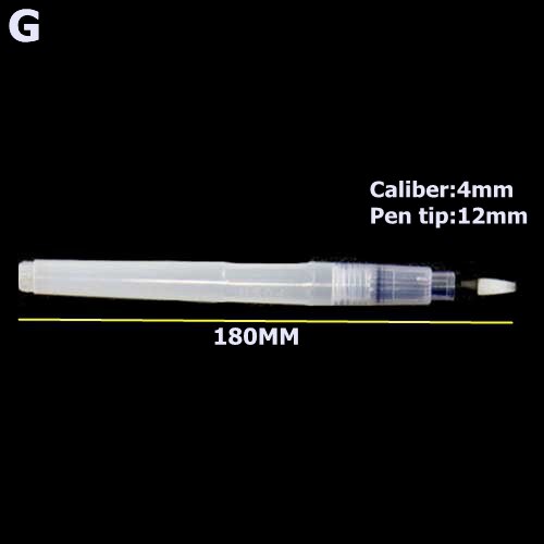 Pincel de agua recargable para pintar, pluma de tinta de punta suave para dibujo, caligrafía, ilustración, suministros de arte, 1 ud.: G