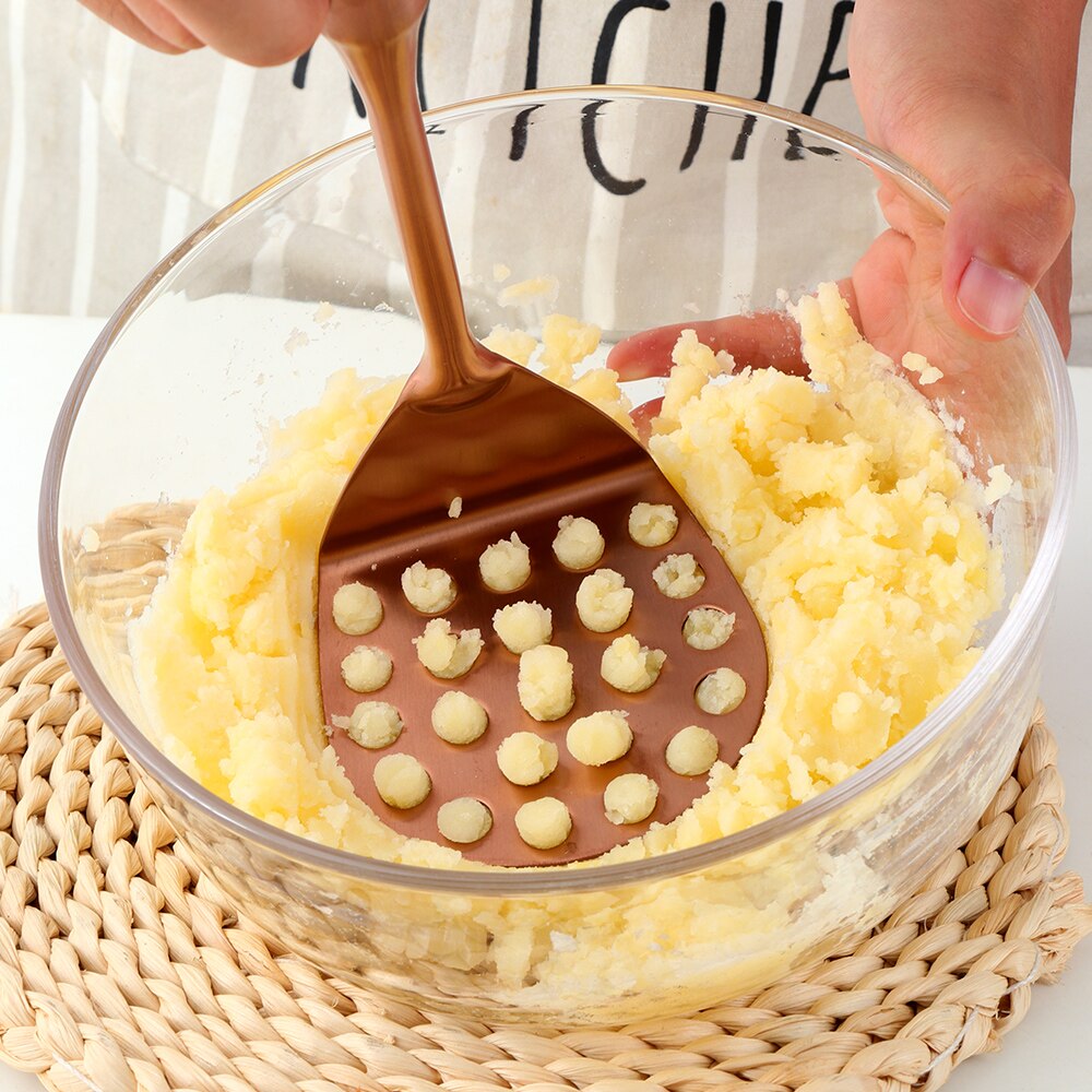1 Pcs Aardappel Druk Modder Rvs Shredder Aardappel Mash Geperst Tool Puree Fruit Crusher Groente Kitchen Tools Accessorie