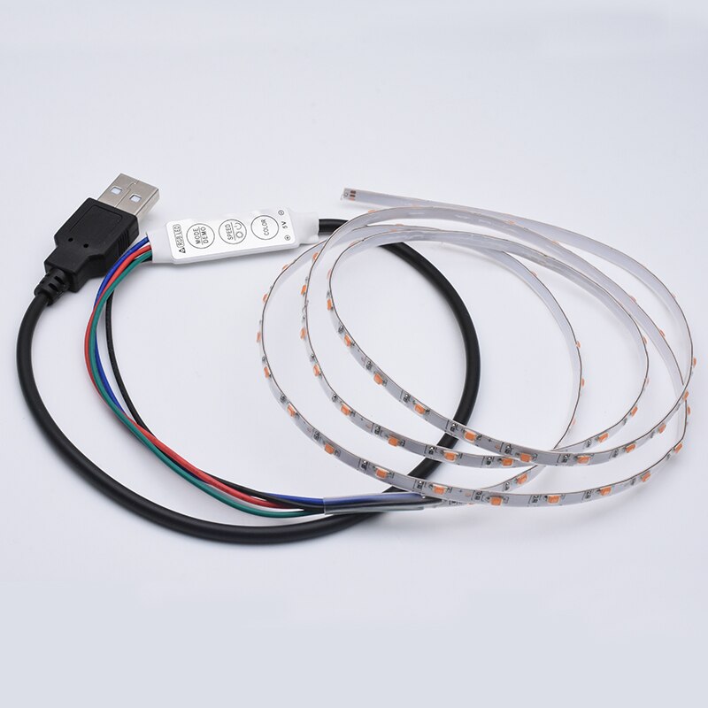 Czinelight Factory Ip20 1206 Smd Rgb Led Strip 78led/meter with mini 3key controller