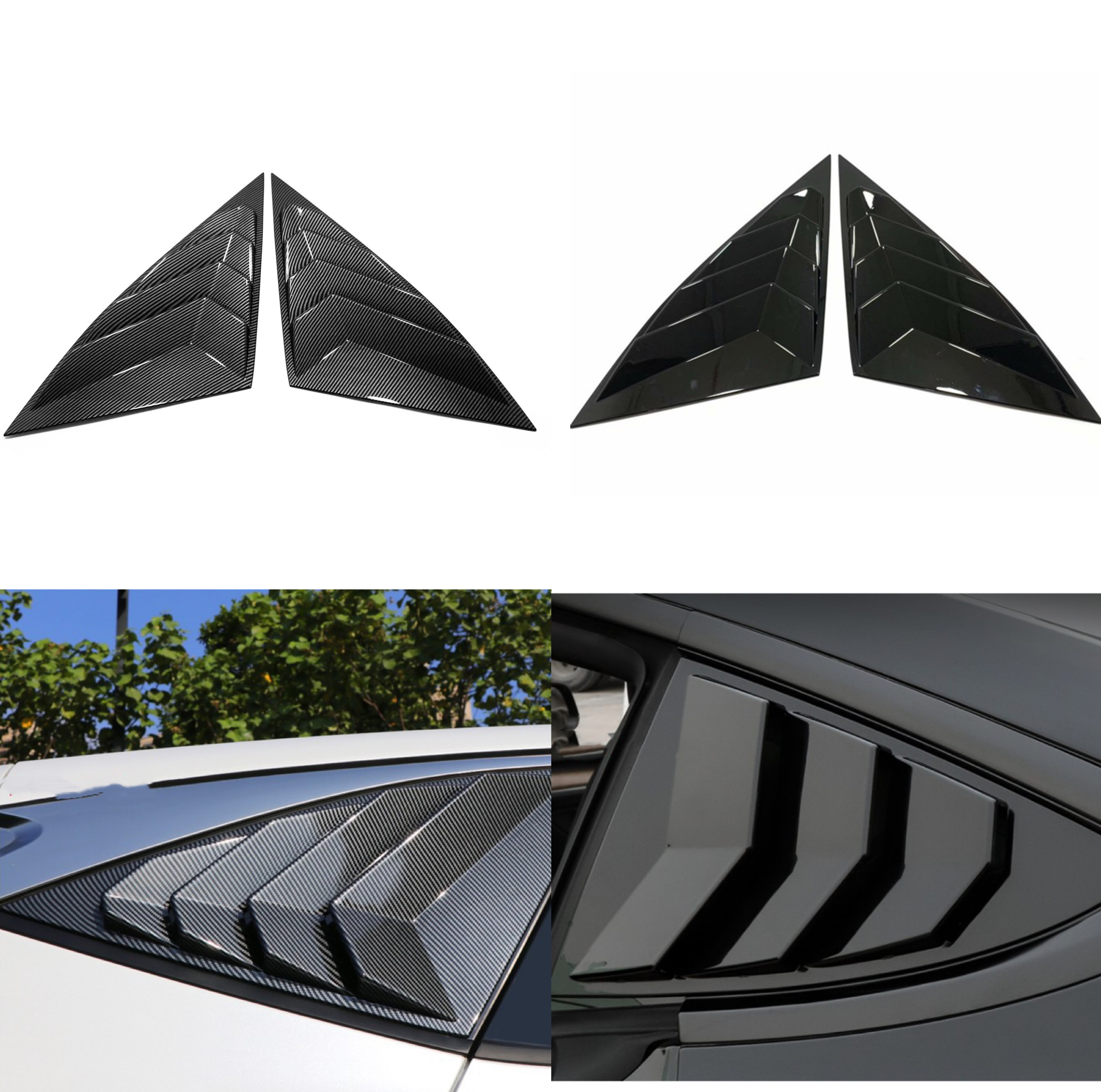 For Hyundai Tucson NX4 - Rear Window Vent Shutter Louver Cover Trim Car Exterior Not fit for European！