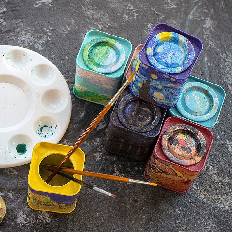 Retro Square Tin Can Empty Cube Tin Box Storage Container kit for Tea Coffee Herb Candy Chocolate Sugar Spices and Crafts