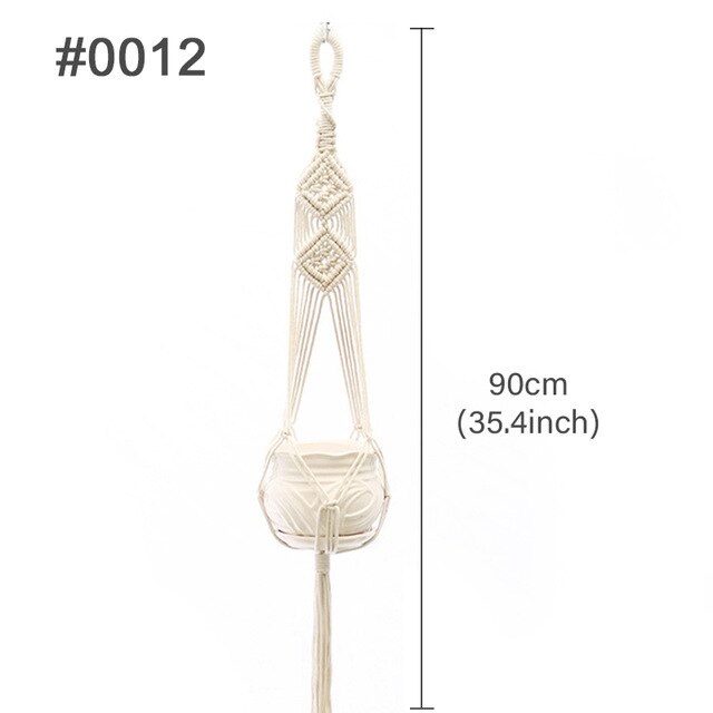 Sales Handmade Macrame Wall Hanging Macrame Plant Hanger Flower/Pot Hanger For Wall Decor Hanging Planter Hanging Basket: style 12