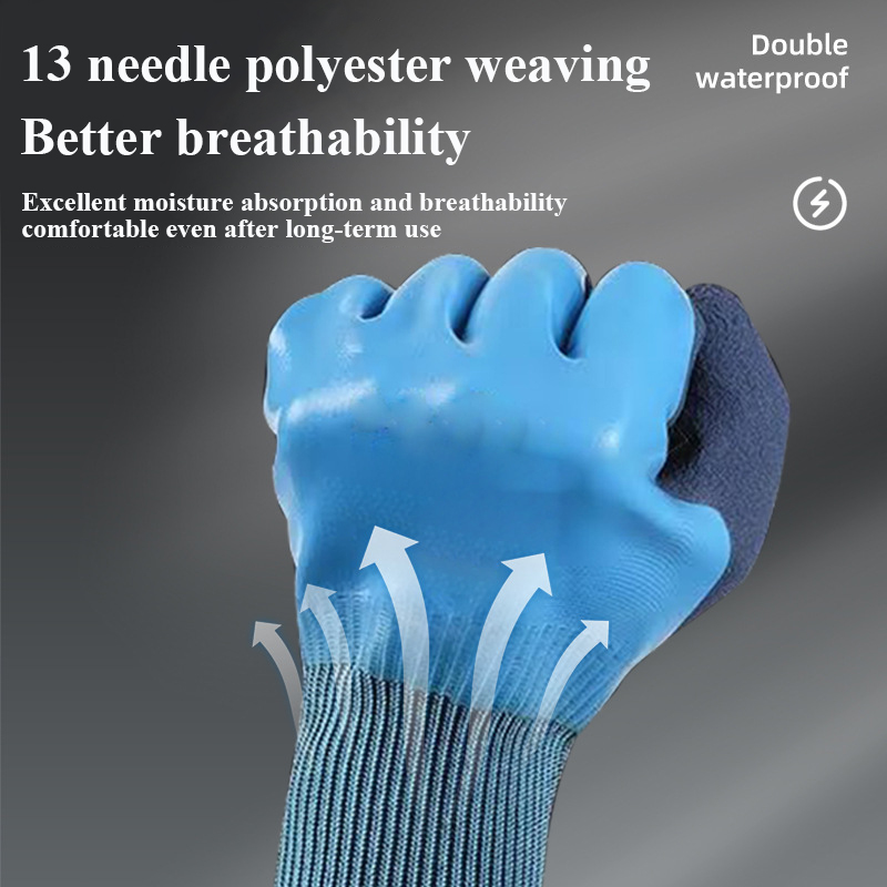 Gartenbau-Handschuhe, stichfest, aus Latex, wasserdicht, für Arbeit, Arbeitsschutz, verschleißfest, für Arbeit, Blumenschutz
