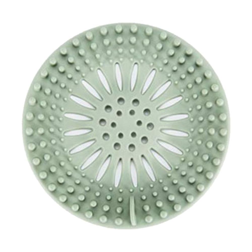 Sink Sewer Filter TPR Floor Drain Strainer Water Hair Stopper Bath Catcher Shower Cover Kitchen Bathroom gadgets Anti Clogging: green