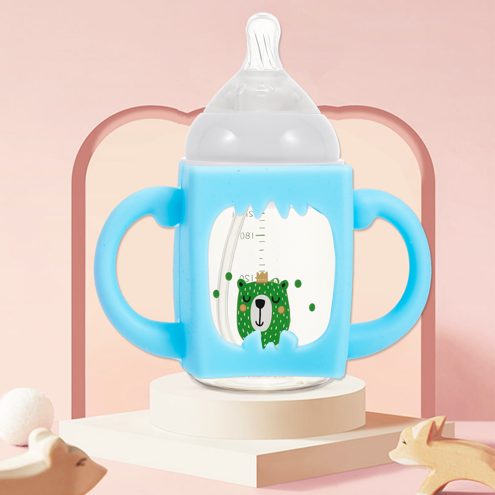 4 stücke Tasse Griff Kleinkind Baby Flasche Griffe Baby Ätherisches Flasche Halfter für Baby