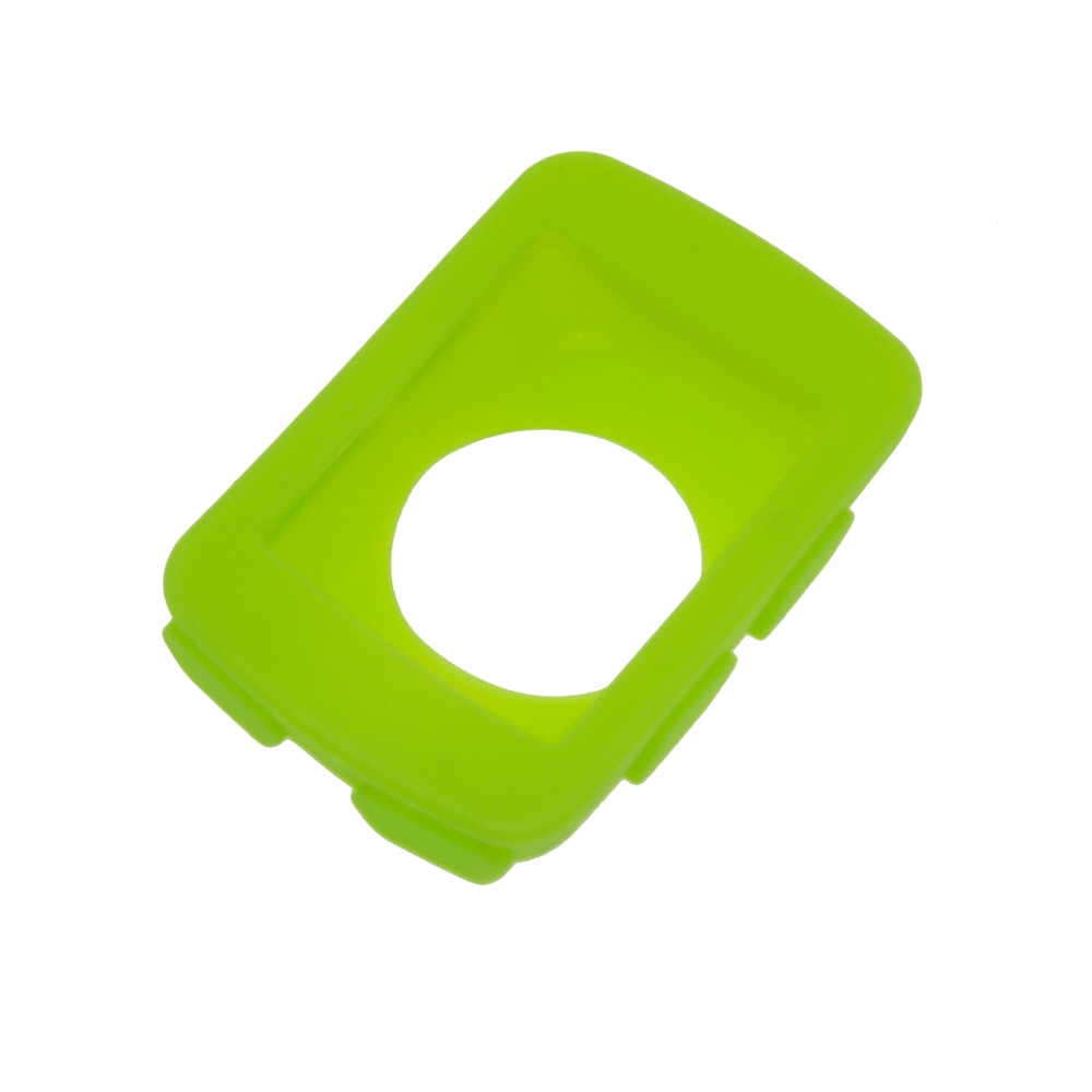 Til garmin edge 520 etui cykelcomputer silikonegummi beskytte etui lcd skærm film garmin 520 garmin edge 520 beskyttelse etui: Grøn