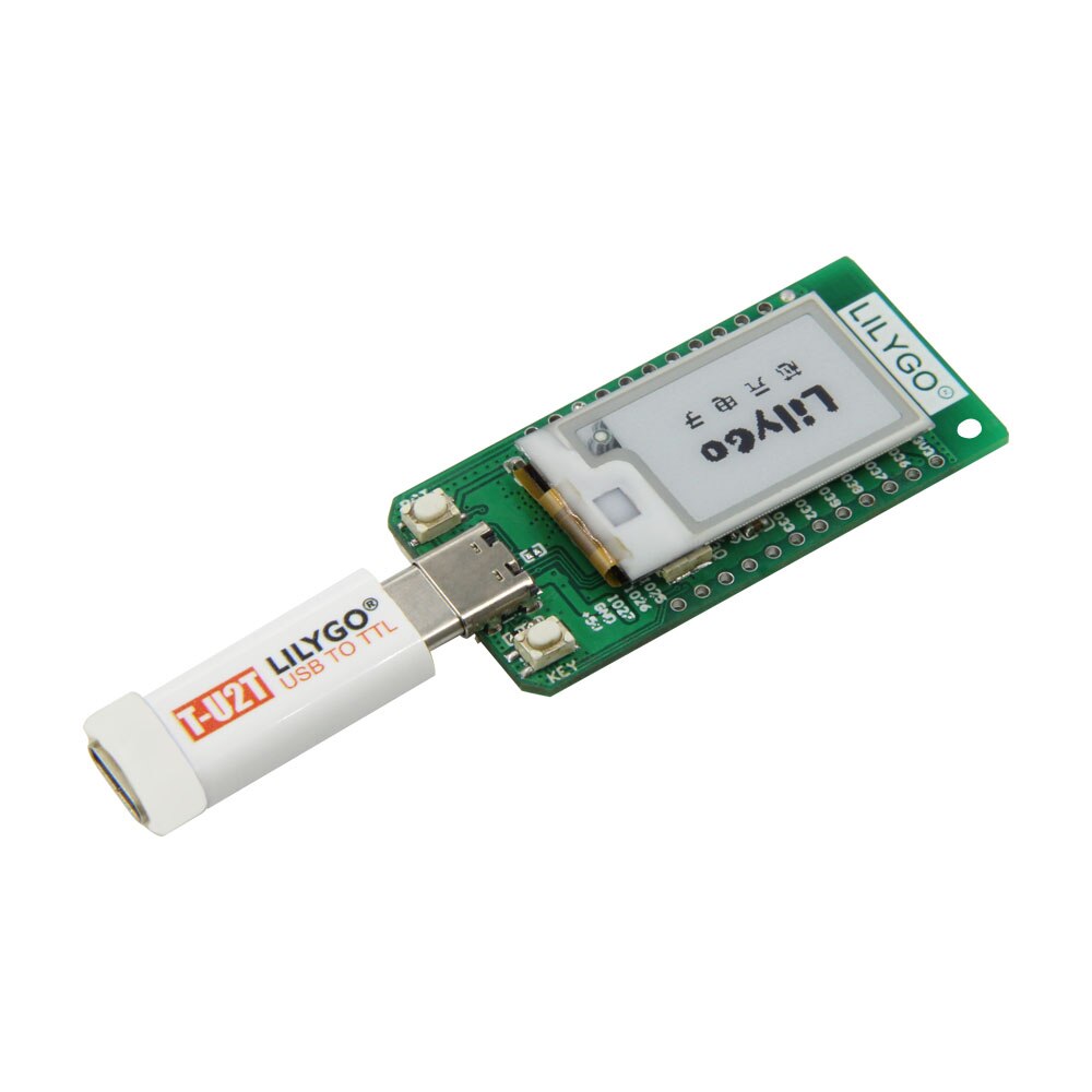LILYGO® T-Dispay E-paper 1.02 inch Adapt to T-U2T USB To TTL Automatic Downloader