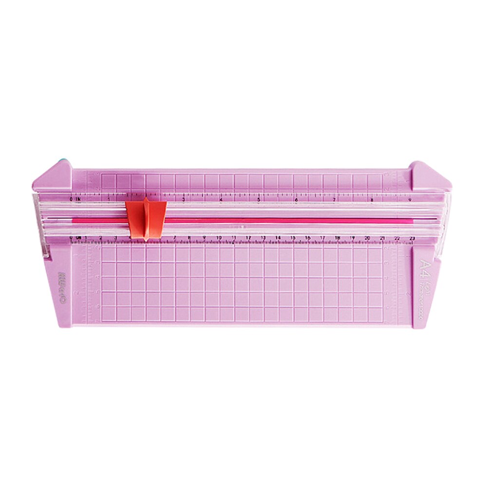 A3/A4/A5 Snijmachine Papier Cutter Art Trimmer Ambachten Foto Plakboek Bladen Diy Office Home Lichtgewicht cutting Cutter: 13930 Pink Purple
