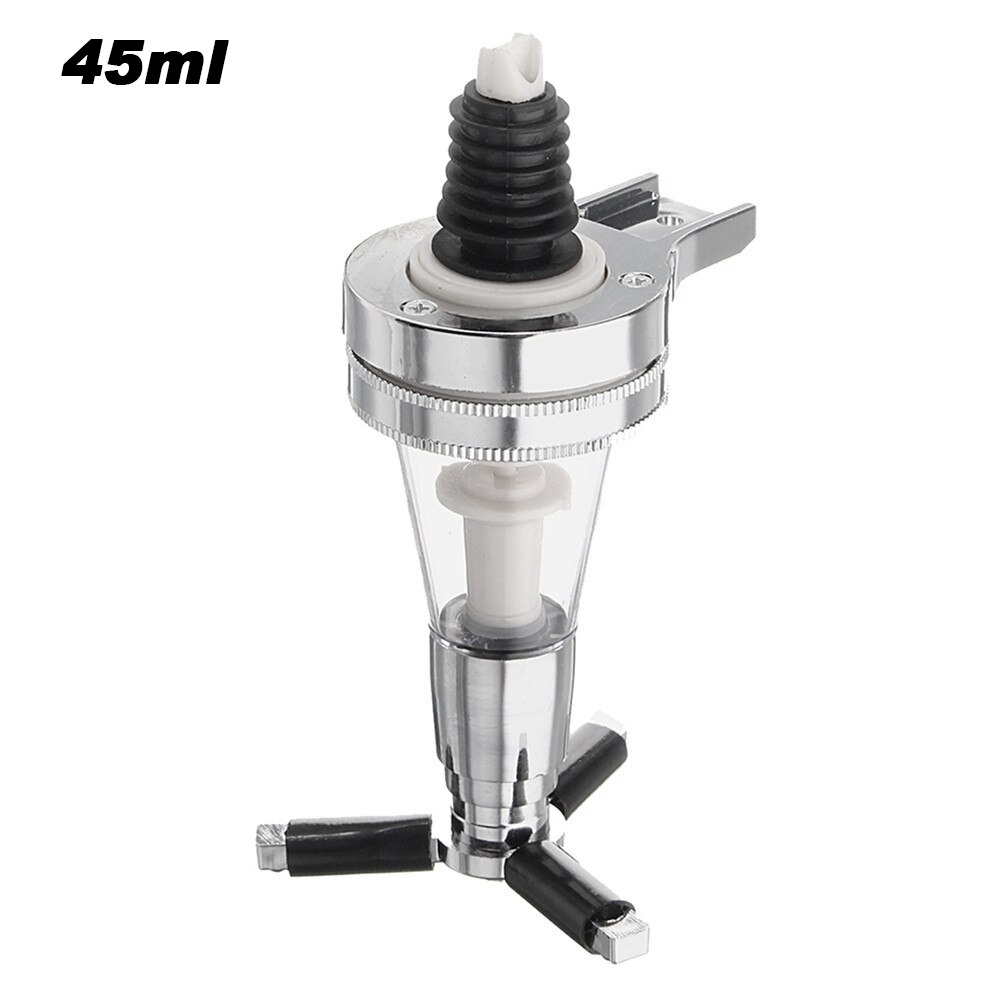 45ml/30ml/25ml Portable Quick Shot Spirit Measuring Pourer Drinks Cocktail Dispenser Home Bar Tools Bottle Spout Tools #W0: 45ml