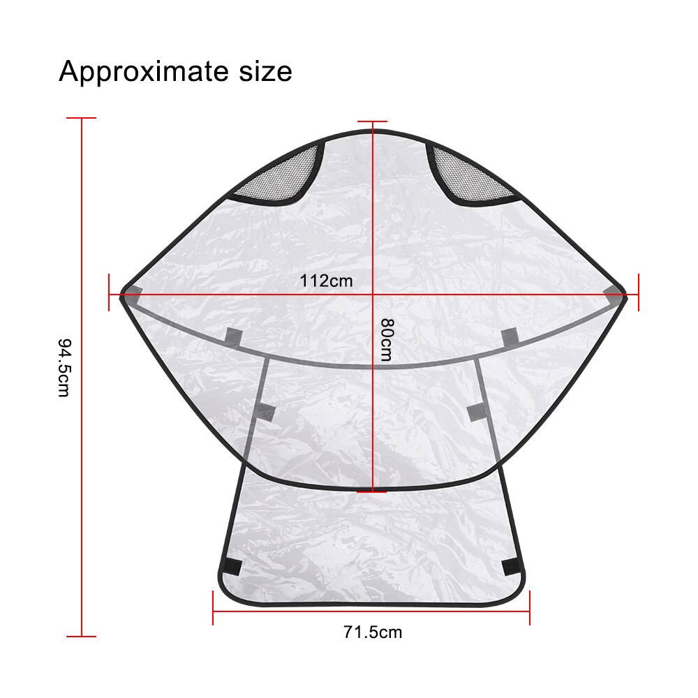 Hilife carrinho de bebê, capa de chuva transparente, à prova d&#39;água, capa de chuva universal para carrinho de bebê com proteção contra chuva