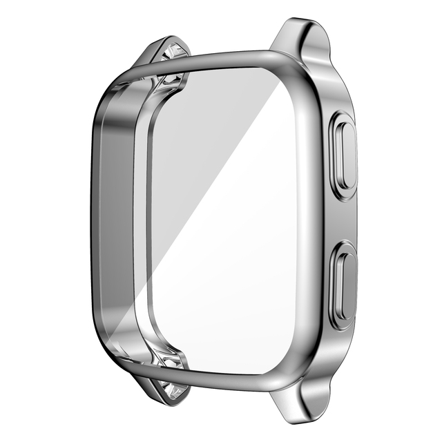 Protection Case For Garmin Venu SQ 2 Smart Watch Plating TPU Soft Cover Full Coverage Screen Protector Shell For Garmin Venu SQ: Rose Gold / 7 Inches & Above