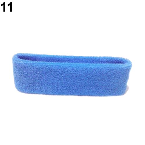 Moda feminina esporte suor sweatband bandana yoga ginásio cabeça de estiramento faixa de cabelo faixa de banda de cabelo sweatband bandana: Sky  Blue