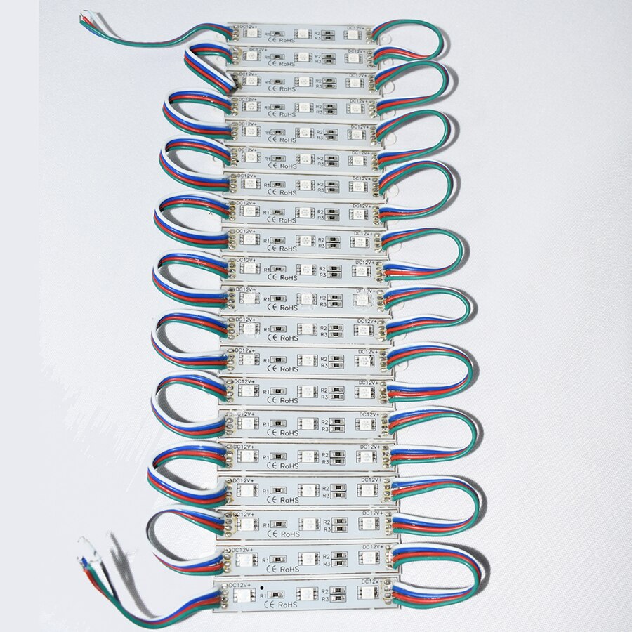 20 stks/partij IP65 Waterdichte DC12V 5050 3LEDs LED Module reclame lamp LED Modules LED backlight voor mini teken en letters