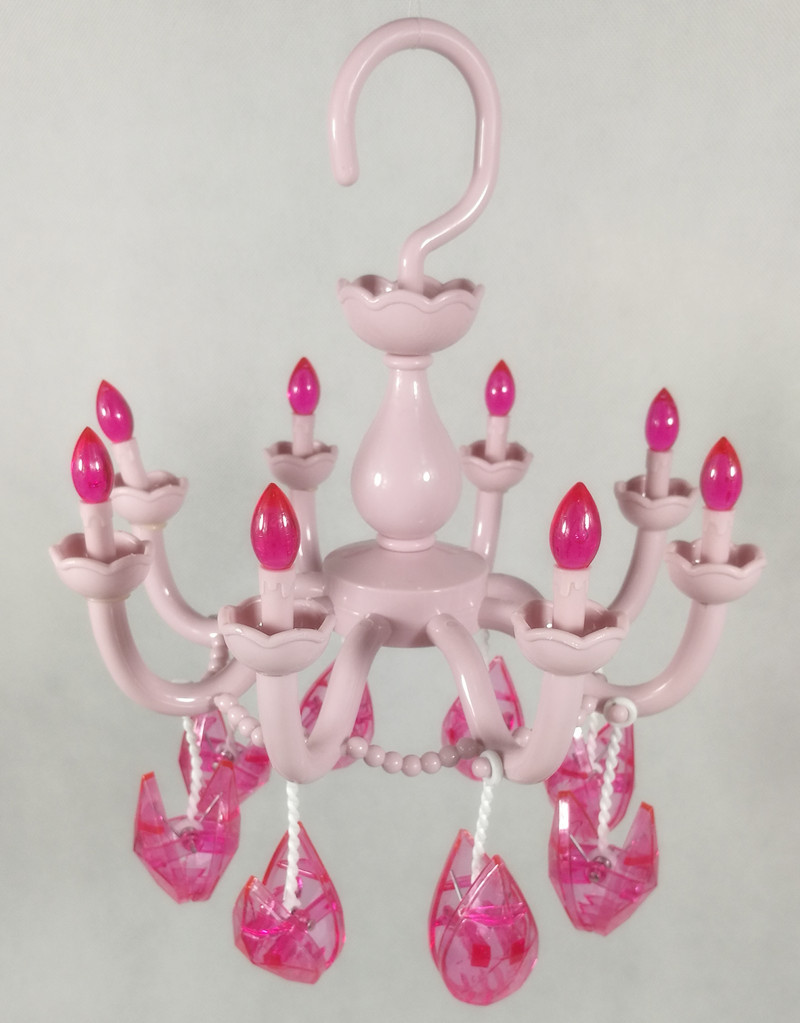 1pcs Plastic Drying Rack Japan Style Cute Chandelier Hanger Magic Multi-function Home Storage Racks For Clothes Socks Underwear: Pink