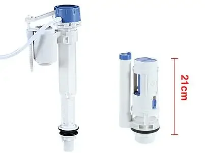 Valve de remplissage de toilette universelle, valve d'entrée et de sortie, pompe, raccords de réservoir d'eau, ensemble de boutons de toilette, accessoires de bain: 14Valve set21 botton