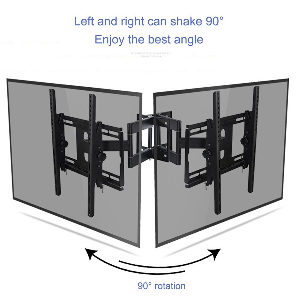 Universal TV Wall Mount Bracket 45KG Load Fixed Flat Panel TV Stand Holder Frame for 26-55 Inch TV HDTV LCD LED Monitor