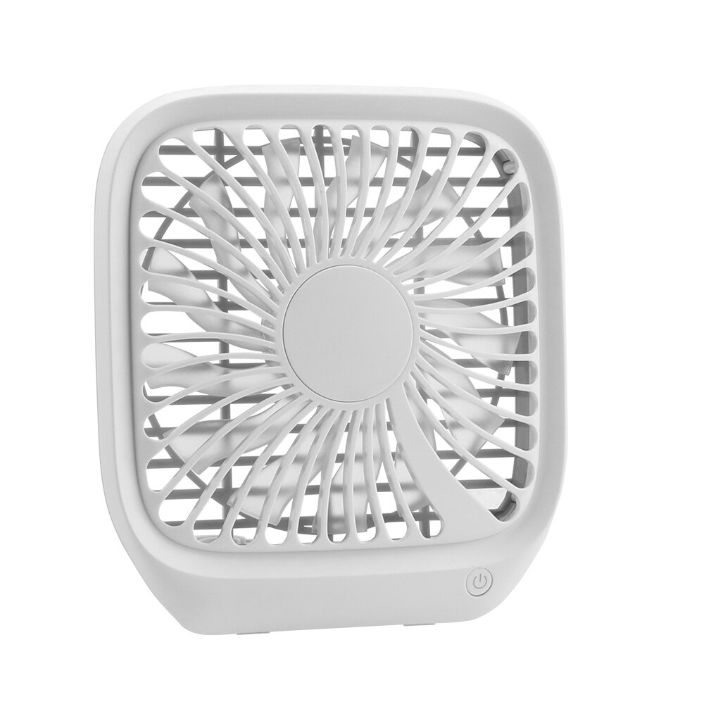 YOSOLO Foldable Silent Fan Adjustable 3 Speeds Car Seat Back Hook Fan Car Interior Accessories USB Desk Fan: White