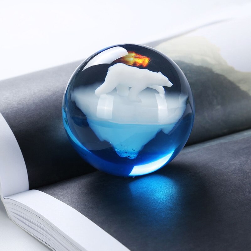 7 Shapes Silicone Mini Polar Bear Modeling Resin Mold Landspace Fillings Resin Jewelry Fillings Handmade Casting Art Crafts