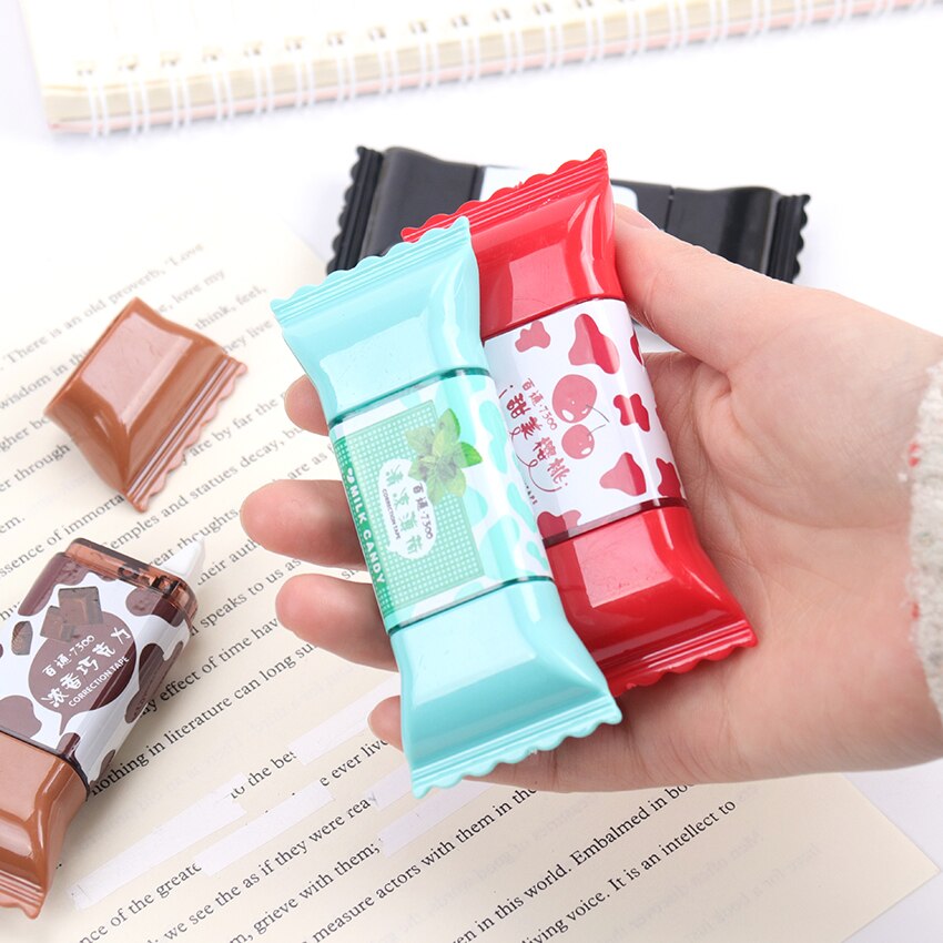1PC Nette Candy Korrektur Band 3,5 m Kawaii Corrector Schreibwaren Schule Büro Student Lieferungen