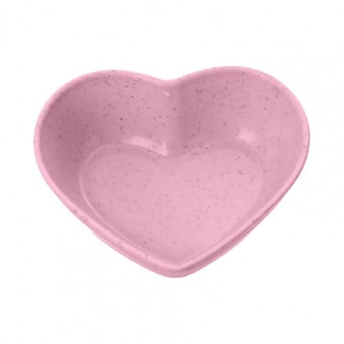 50%HOTCute Heart Shape Sauce Dish Smooth Surface Plastic Sauce Holder for Daily Use: Red Love heart