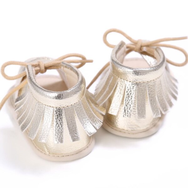 Merk zomer baby kwastjes sandalen zachte zool leren schoenen baby jongen meisje peuter effen kleur sandalen 0-18m