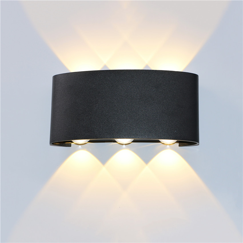Led utomhus vägglampa balkong vägglampa gång innergård modern minimalistisk sovrum vardagsrum led utomhus ljus nr -11