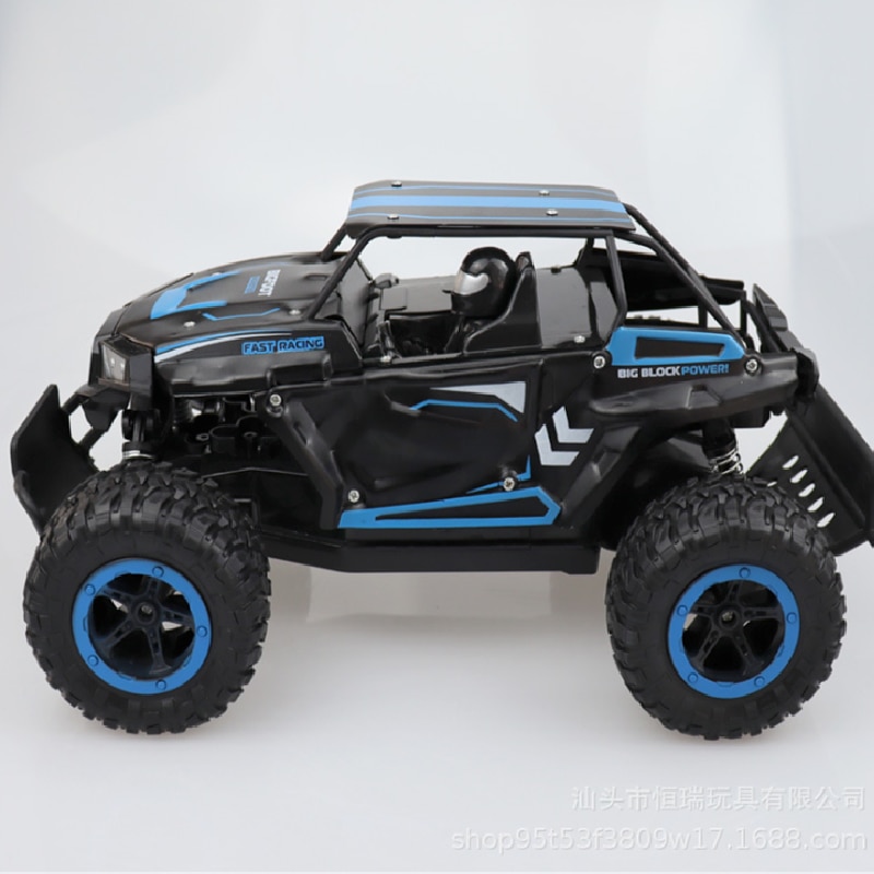 Agnicy 2.4G ASlloy 1:14 High-speed Remote Control Car Bigfoot Off-road Drift Shock-absorbing Remote Control Toy Racing Model Toy: Blue