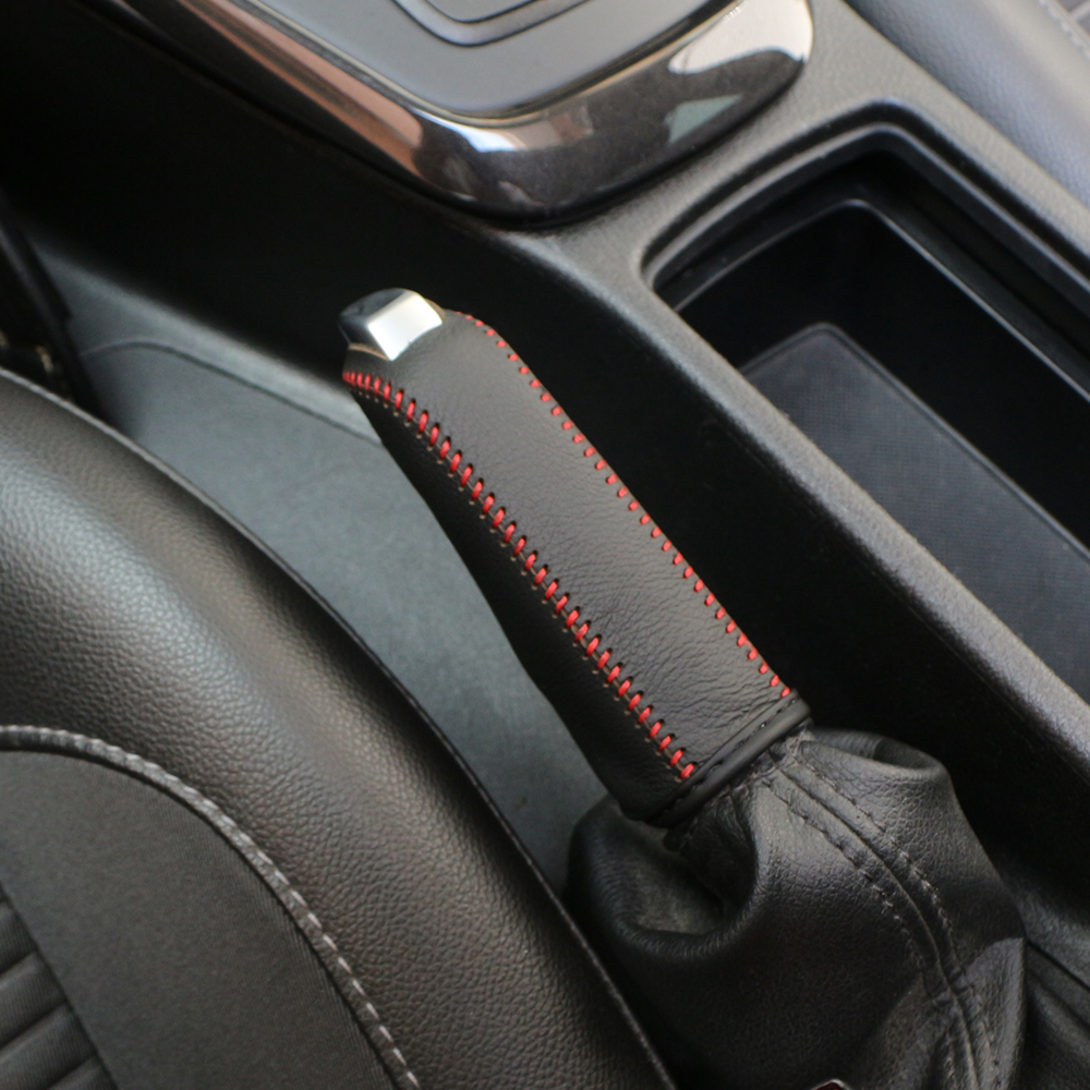 Carbon Fiber Leather Gears Handbrake Cover for Peugeot 307 308 407 206 207 3008 406 208 508 408 306 301 106 107 607 4008