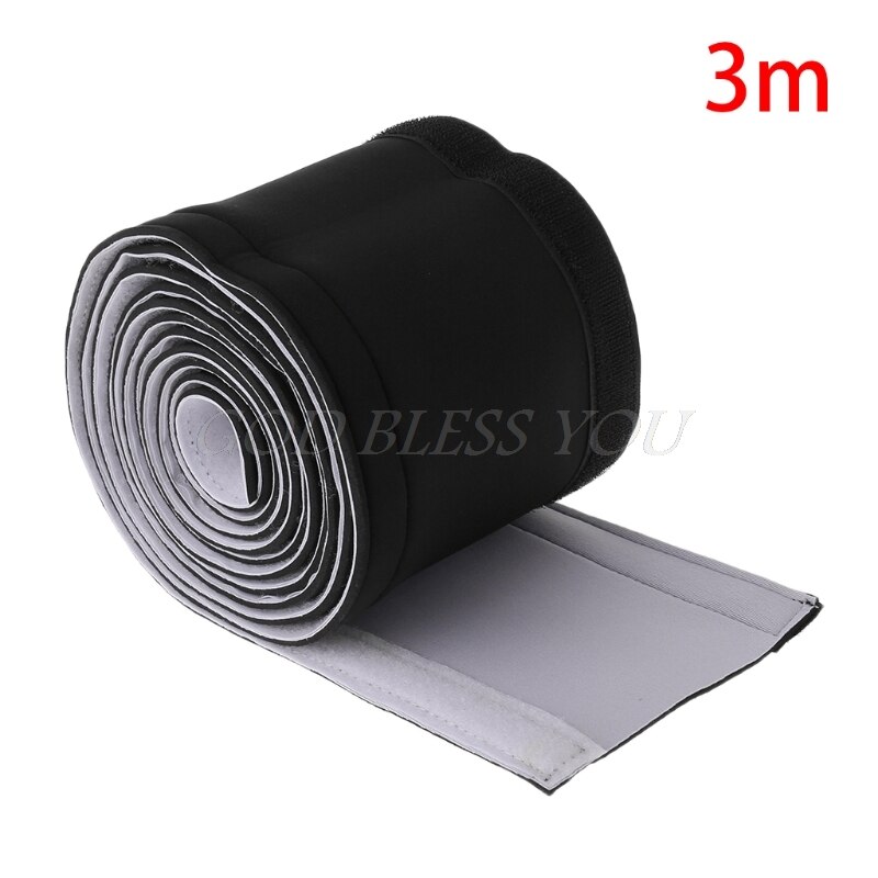 1m/1.5m/2m/3m Cable Management Sleeve Flexible Neoprene Wrap Wire Cord Hider Cover Organizer