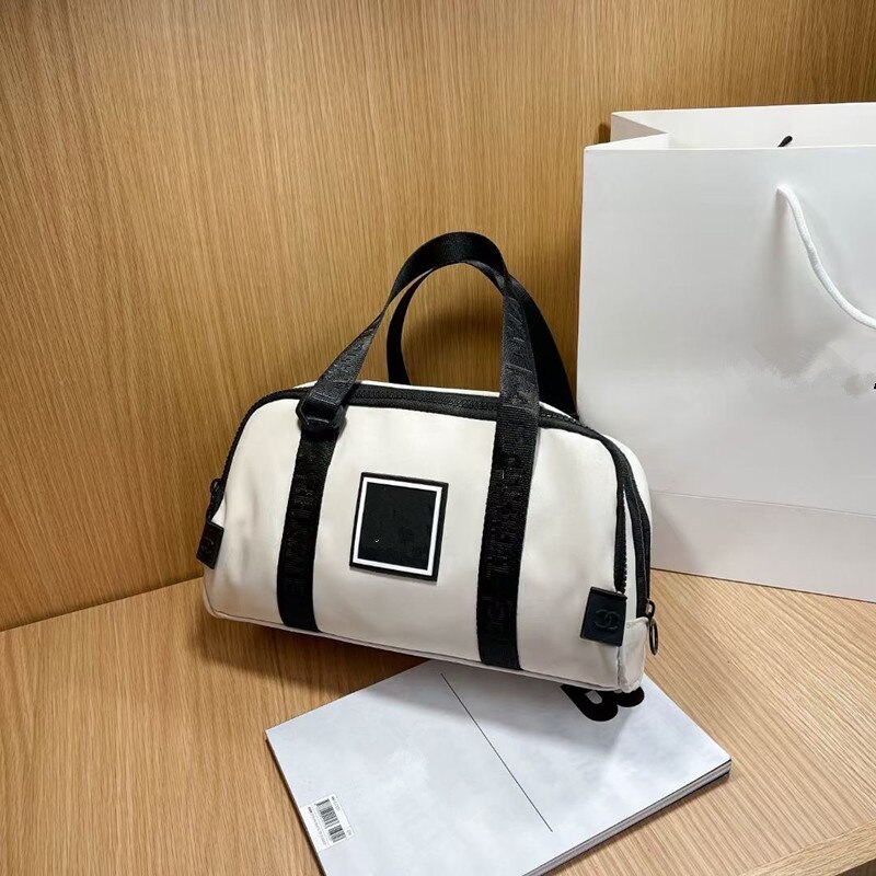 Women's Shoulder Bags Oxford Female Purse Top-Handle Bags Leisure Handbags Ladies Totes Sac A Mai: White
